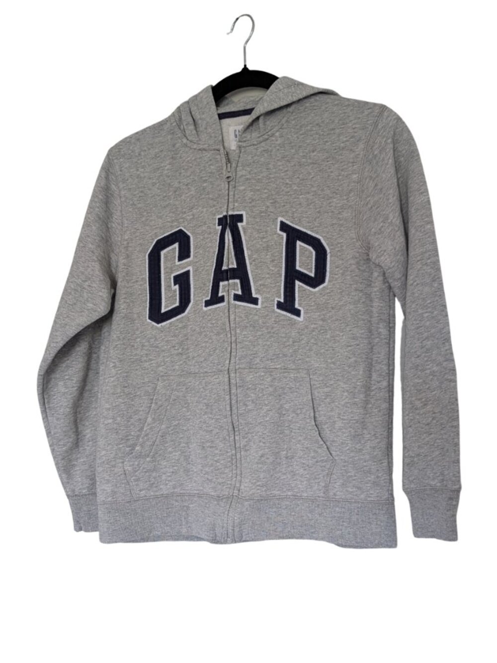 Gap Kids Grey Zip-Up Hoodie Unisex XXL (14-16) Cotton Sweatshirt